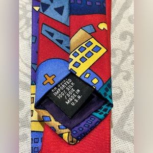 Save The Children NeckTie “The City” By Danny 100% Silk Made in USA.